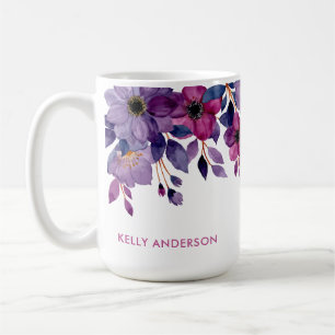 Tropische Botanische Feminine Trendy Floral Decal Kaffeetasse