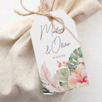 Tropische botanische Gastgeschenk Hochzeit