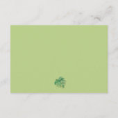 Tropische Botanische Hochzeitskarten Begleitkarte (Rückseite)