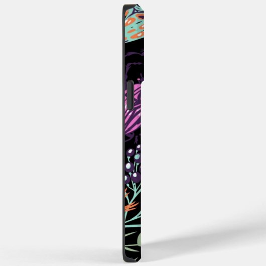 Tropische botanische und bugs Abstrakte Kunst Case-Mate iPhone Hülle (Rückseite / Rechts)