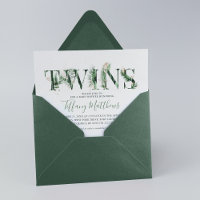 Tropische botanische Zwillinge Baby-Party