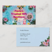 Tropische Boutique Visitenkarte (Vorne/Hinten)