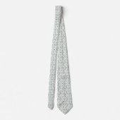 Tropische Breeze & Basil Grüne Farbe Neck Tie Krawatte (Rückseite)