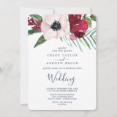 Tropische Breeze Hochzeit Einladung (Vorderseite)