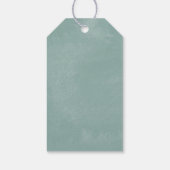 Tropische Breeze-Hochzeit Willkommen Geschenkanhänger (Rückseite)