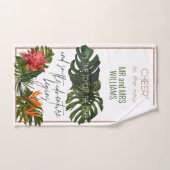 Tropische Breeze Lush Blues Cut the Wedgecake Handtuch (Handtuch)