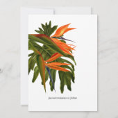 Tropische Breeze Lush Reichhaltiges botanisches Sa Einladung (Rückseite)