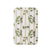 Tropische Bretterbude und Palmen Badematte (Vorderseite Vertikal)