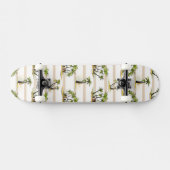 Tropische Bretterbude und Palmen Skateboard (Horizontal)
