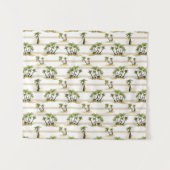 Tropische Bretterbude und Palmen Wandteppich (Vorderseite (Horizontal))