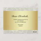 Tropische Bridesmaid-Empfehlungskarte Postkarte (Rückseite)