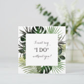 Tropische Bridesmaid-Vorschlagskarte mit Foto Einladung (Stehend Vorderseite)