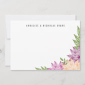 Tropische Bright Stationery Flat Card Mitteilungskarte (Vorderseite)