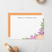 Tropische Bright Stationery Flat Card Mitteilungskarte (Vorderseite/Rückseite Beispiel)