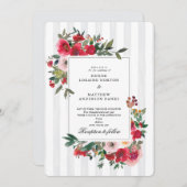 Tropische Brise gefärbt Hochzeit Einladung (Vorne/Hinten)