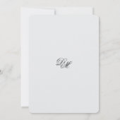 Tropische Brise gefärbt Hochzeit Einladung (Rückseite)