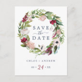 Tropische Brise Save the Date Postkarte (Vorderseite)