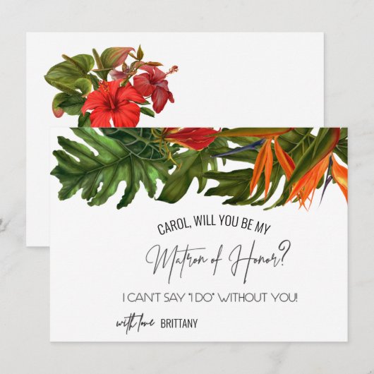 Tropische Brise wird Sie zum Vorreiter der Ehrenka Karte (Vorne/Hinten)