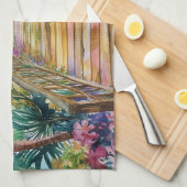 Tropische Brücke Geschirrtuch (Viertel Falte)