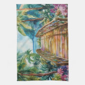 Tropische Brücke Geschirrtuch (Vertikal)