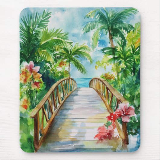 Tropische Brücke Mousepad (Vorne)