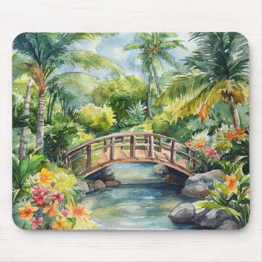 Tropische Brücke Mousepad (Vorne)