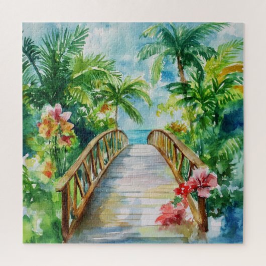 Tropische Brücke Puzzle (Vertikal)
