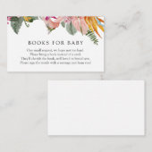 Tropische Bücher für die Babyverpackung Begleitkarte (Vorne/Hinten)