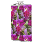 Tropische Cattleya Orchideen-Blume Flachmann (Links)