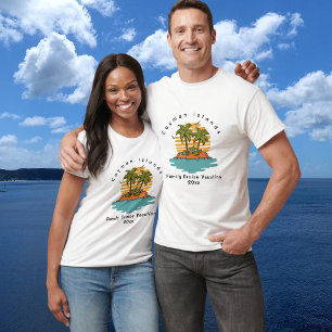 Tropische Cayman-Kreuzfahrt  Sonnenuntergang Orang T-Shirt