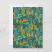 Tropische Cheetah Jungle Geburtstagsparty Einladung (Rückseite)