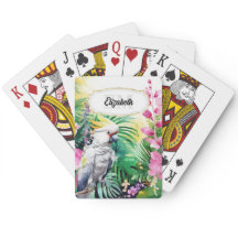 Tropische Cockatoo-Papagei-Dschungel Aquarellfarbe