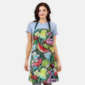 Tropische Cocktails Flamingo Modernes Muster Schürze (Getragen)