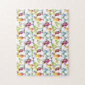 Tropische Cocktails trinken Aquarell Puzzle (Vertikal)