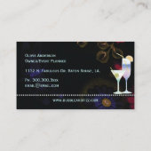 Tropische Cocktails Veranstaltungsplaner Visitenkarte (Rückseite)