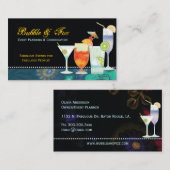 Tropische Cocktails Veranstaltungsplaner Visitenkarte (Vorne/Hinten)