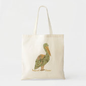 Tropische Crane-Orange Tote Bag Tragetasche (Vorne)