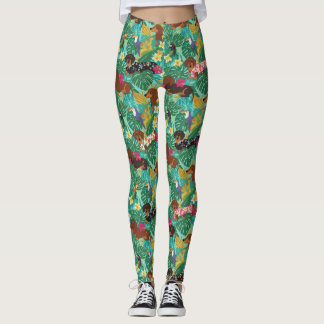 Tropische Dachshund-Strandvibes Leggings