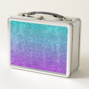 Tropische Dämmerung Glit Gradient Metall Lunch Box