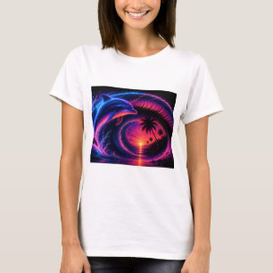 Tropische Delfinwelle Kunst Transparent PNG Ozean  T-Shirt