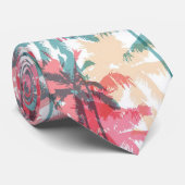 Tropische der Brandungs-| Küsten-Palmen Ozean-des Krawatte (Gerollt)