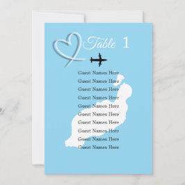 Tropische Destination Lanzarote Spanien Hochzeit a Einladung