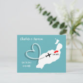 Tropische Destination Lanzarote Spanien Hochzeit a Save The Date (Stehend Vorderseite)