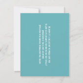 Tropische Destination Lanzarote Spanien Hochzeit a Save The Date (Rückseite)