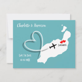Tropische Destination Lanzarote Spanien Hochzeit a Save The Date