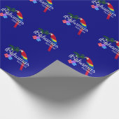 Tropische Destination Nassau Bahamas Geschenkpapier (Ecke)