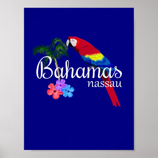 Tropische Destination Nassau Bahamas Poster (Vorne)