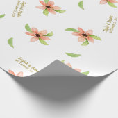 Tropische Destination Personalisierte Hochzeit Geschenkpapier (Ecke)