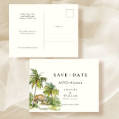 Tropische Destination Save the Date Postkarte