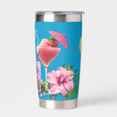 Tropische Drinks-Party "Cheers" Thermobecher (Links)